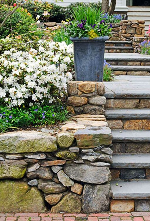 Outdoor Slate Stone Stair