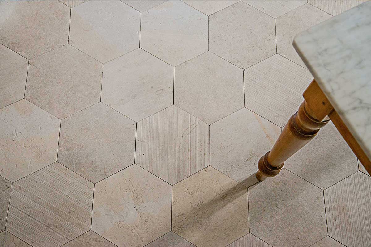 Indoor stone flooring