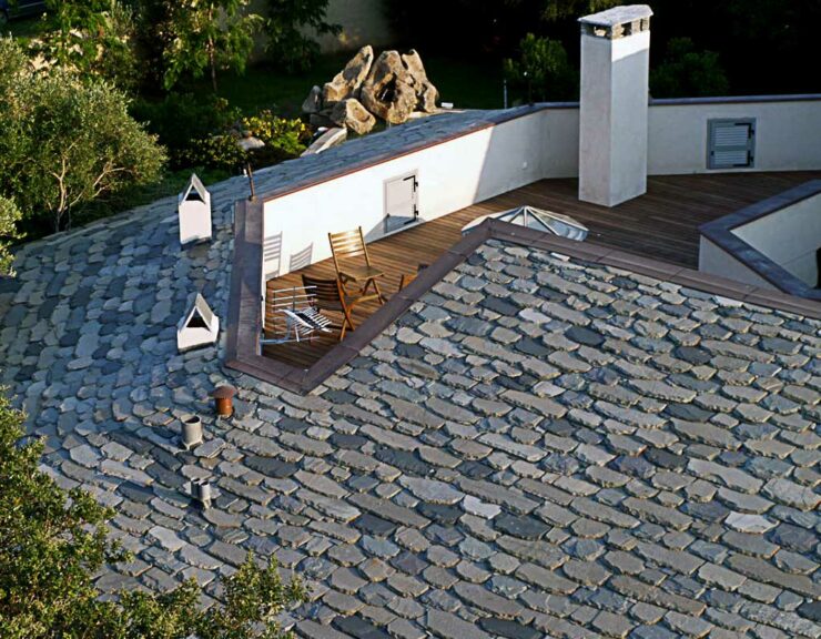 Stone roofing and covers